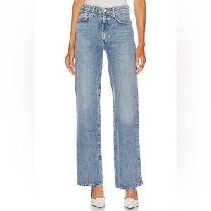 Agolde Harper Mid Rise Relaxed Straight Jean in Flash - size 23